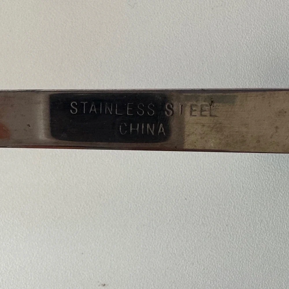 Ekco Vintage Metal Slotted Stainless Steel Kitchen Spatula Plastic Handle